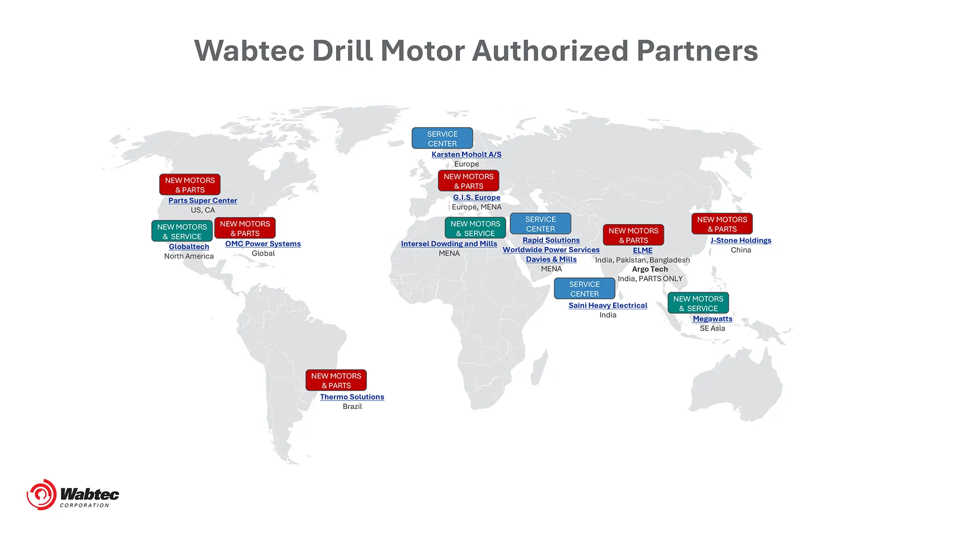 Solzatec Authorized Drill Motor Partners Map